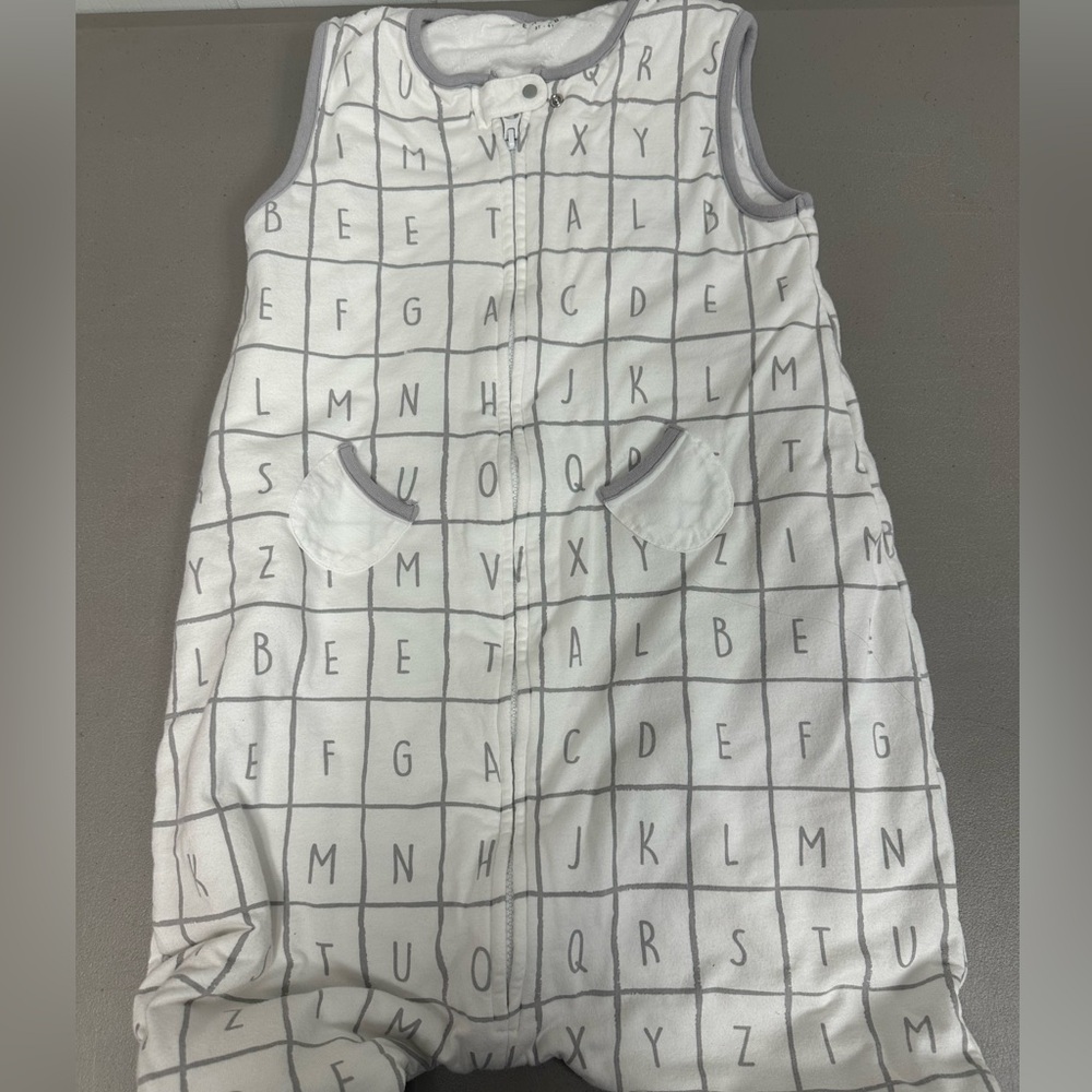 Teal Bee size 3T-4T sleep sack with feet holes - great for toddlers